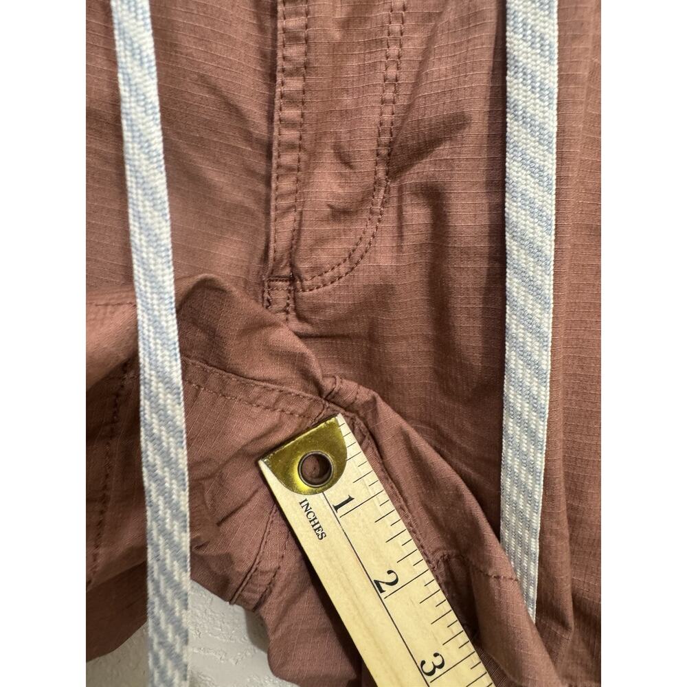 Vuori Women's Rust Brown Drawstring Shorts - Picture 4 of 5